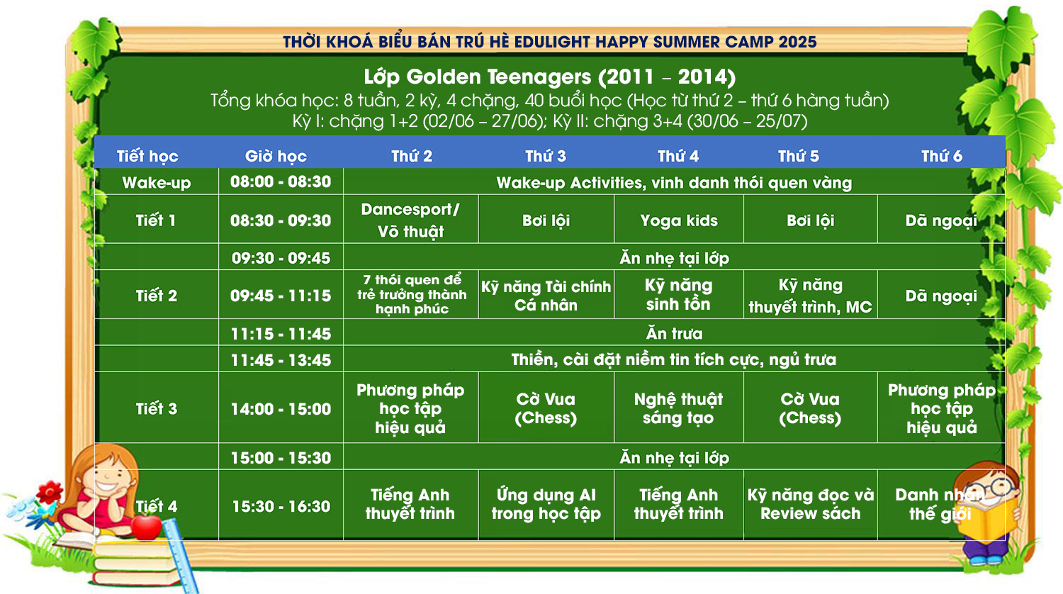 thời khóa biểu